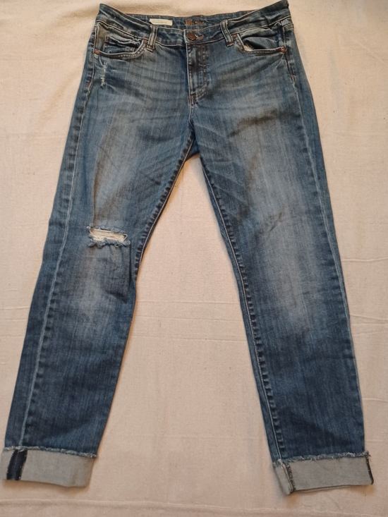 Kut from the Kloth Denim - Kut from the Kloth Amy Distressed Ankle Straight Leg Jeans Women's Size 10